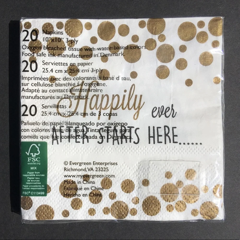 2 Packages Cypress Home Beverage Paper Napkins Wedding Cocktail Celebration New